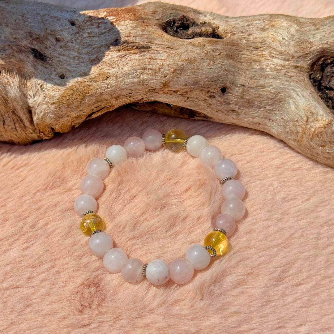 Rose Quartz + Citrine