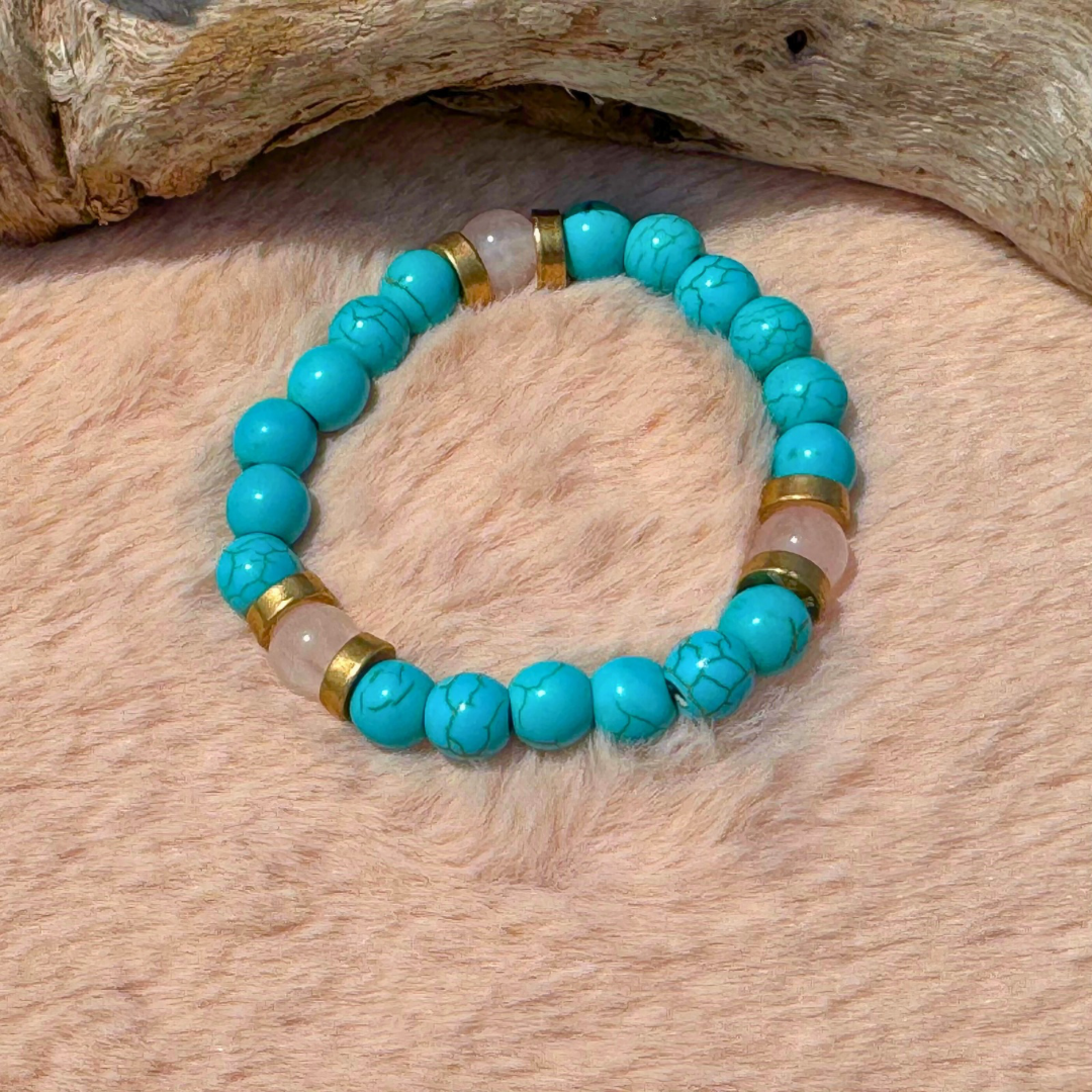 Turquoise + Rose Quartz