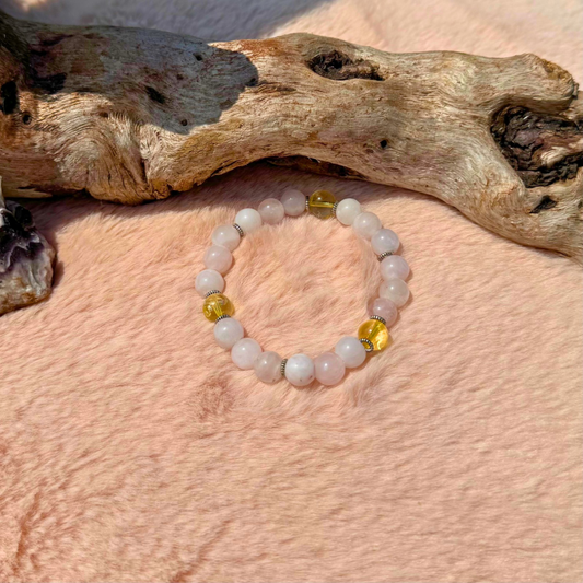 Rose Quartz + Citrine