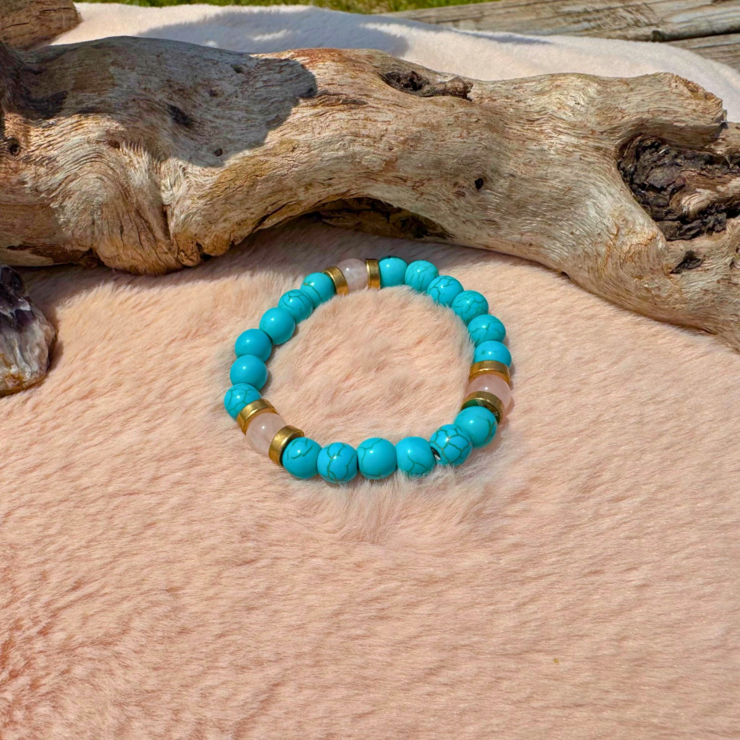 Turquoise + Rose Quartz