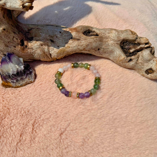 Fluorite + Rose Quartz + Amethyst